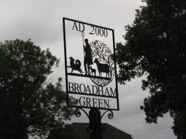  Broadham Green village sign